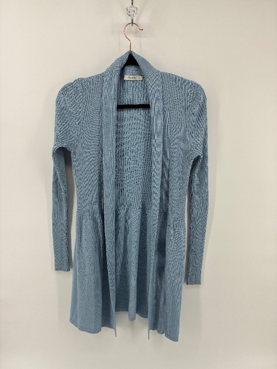 Ricki's Sweaters - Baby Blue Open Front Knit Lightweight Cardigan
